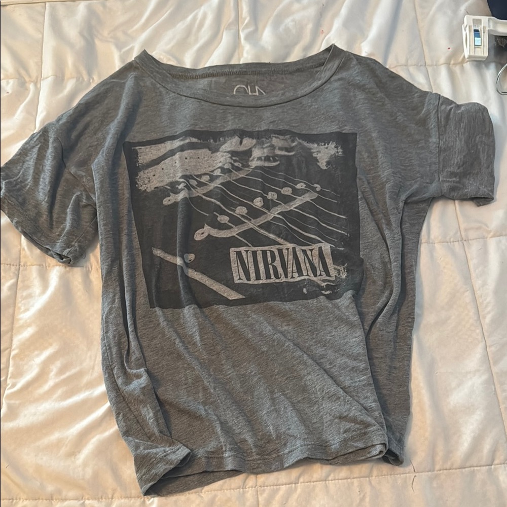 Chaser Gray Nirvana Graphic T-Shirt